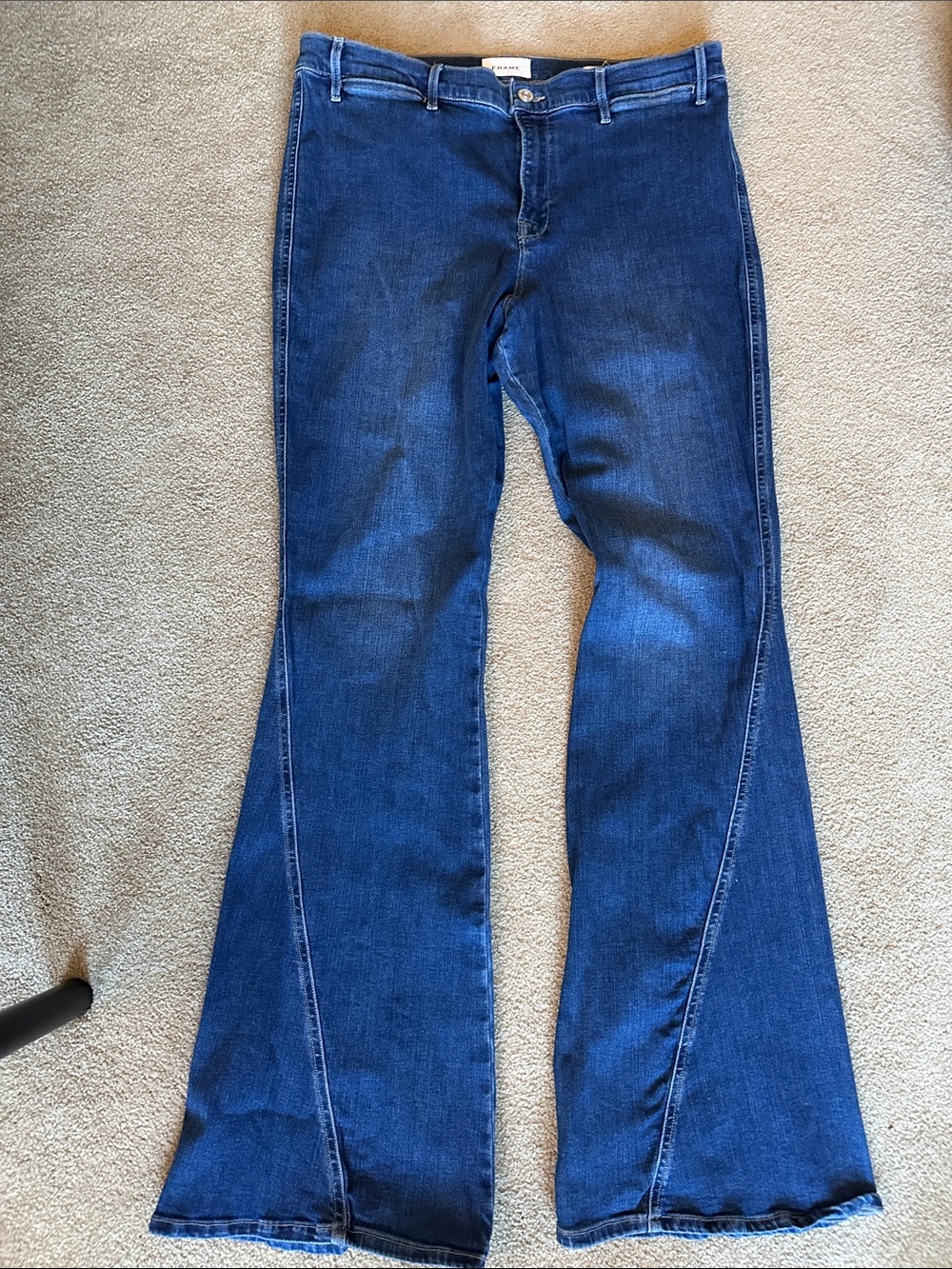Frame Denim Dark Blue Flare Jeans